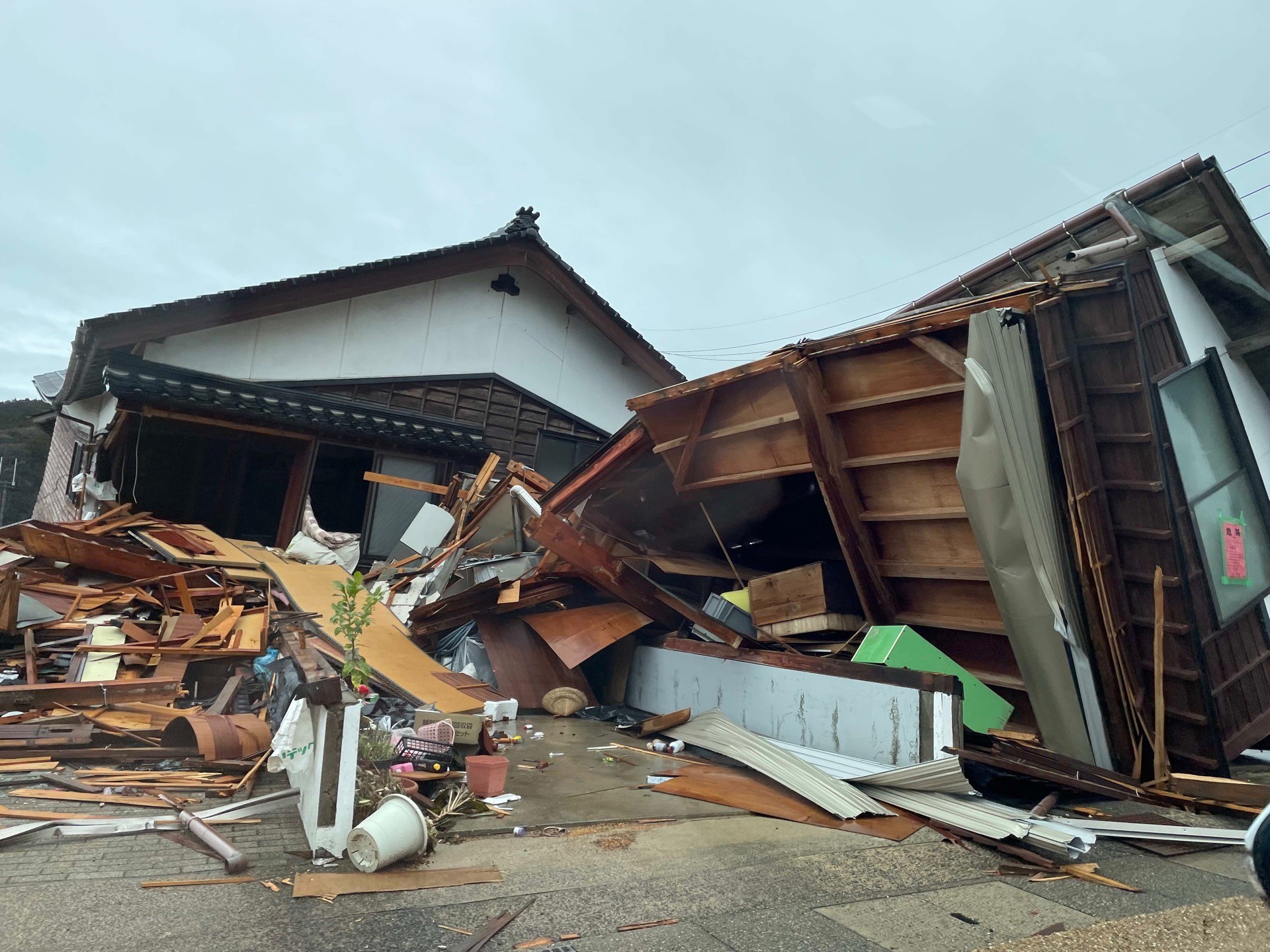 被災地、門前町